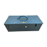 Blue metal toolbox