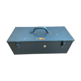 Blue metal toolbox