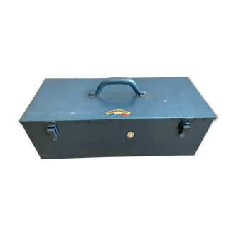 Blue metal toolbox