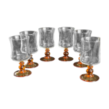 Set of 6 vintage Luminarc wine glasses