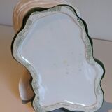 Vase pot en barbotine perroquet