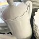 Prestigious 62-piece dinnerware set in vintage 70's Limoges white porcelain by Raynaud