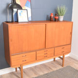Danish teak sideboard cabinet 1960s