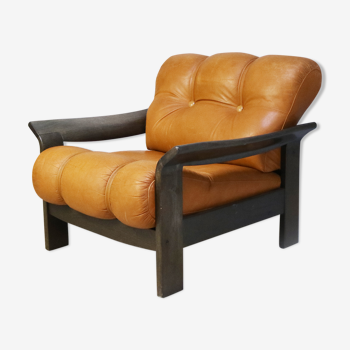 Fauteuil danois en cuir