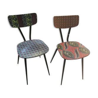 Set of 2 formica chairs