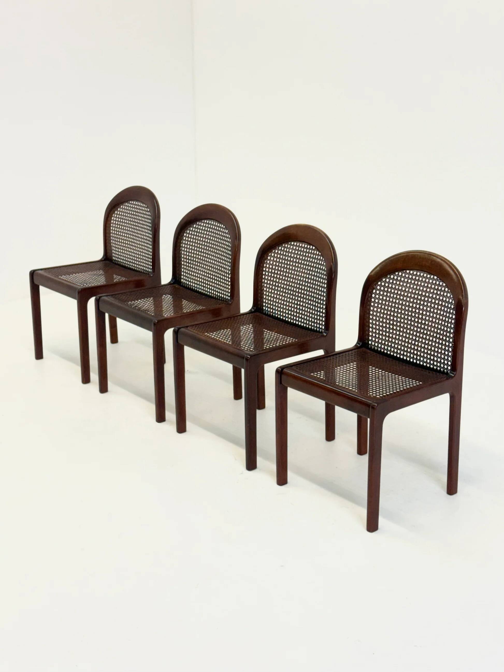 Set of four Mid-Century dining chairs by Lübke