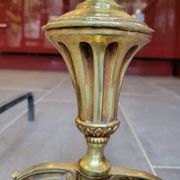 Chenets en bronze doré