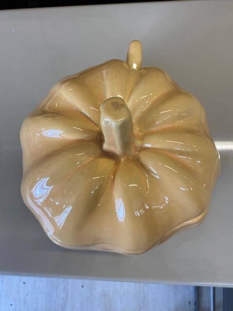 Pumpkin tureen with ladle
