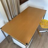 USM Haller desk in natural varnished beech veneer