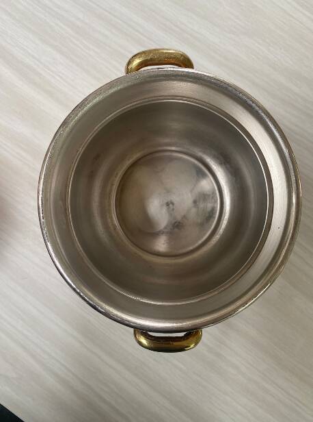 Antique solid tin-plated copper set – French manufacture – Gaillard