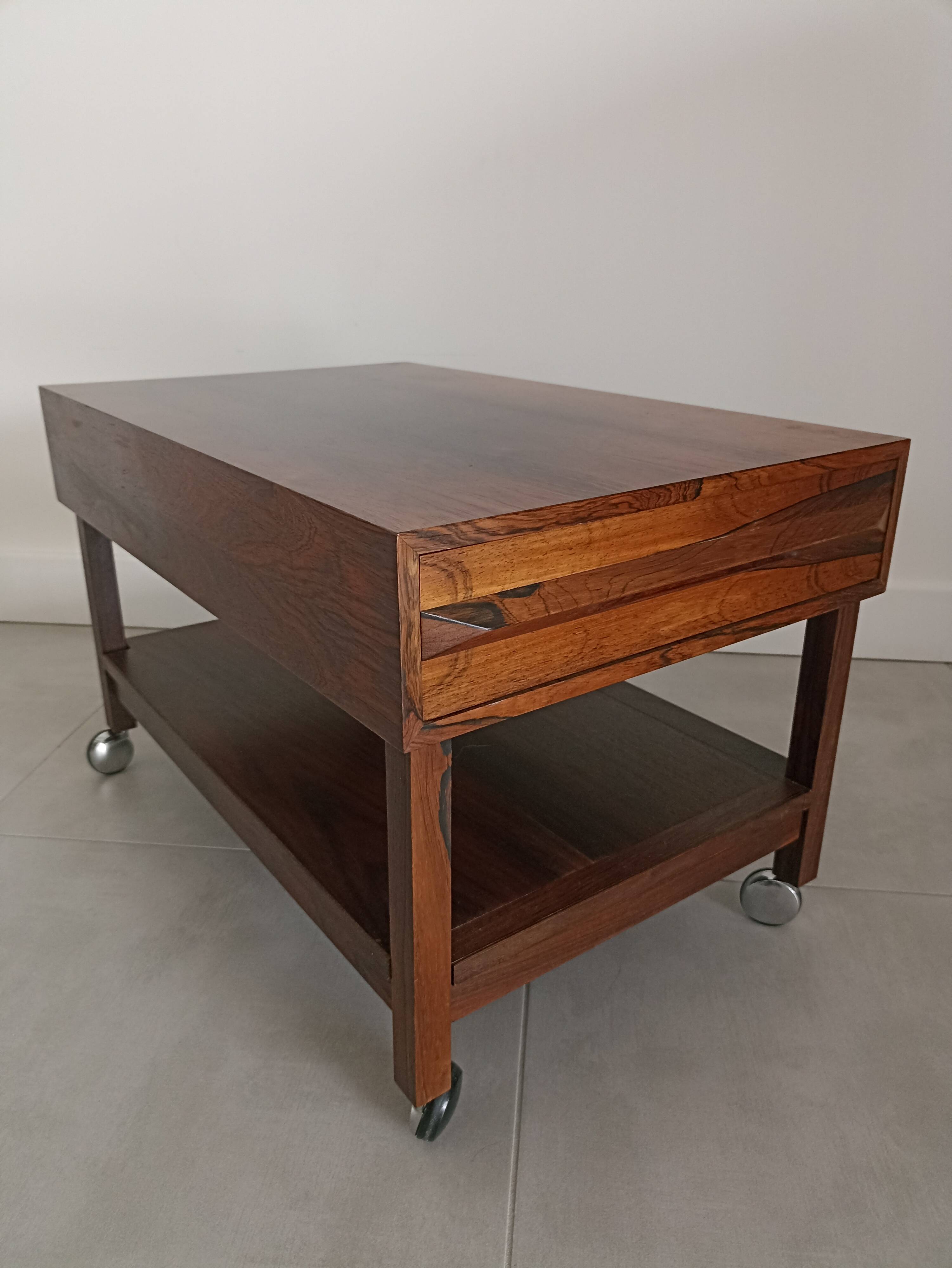 Bruksbo coffee table on casters