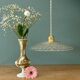 Vintage molded glass lampshade pendant light - tableware collection -