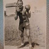 Old, original, large format photograph, pre-war boxer shorts.