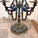 Pair of Candelabra Chandelier Champlevé Enamel Napoleon III Barbedienne