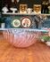Rosaline pink glass salad bowl
