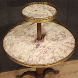 French side table with two shelves in wood from the 20th century