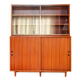 Burwood bookcase, mahogany and display case, 1976