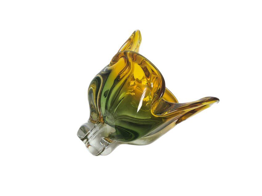 Vase by J. Hospodka for Chribska Glassworks, Former Czechoslovakia, 1960s