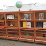 Bibliothèque de notaire vintage