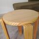 Vintage stool in solid pine chalet/Scandinavian style.