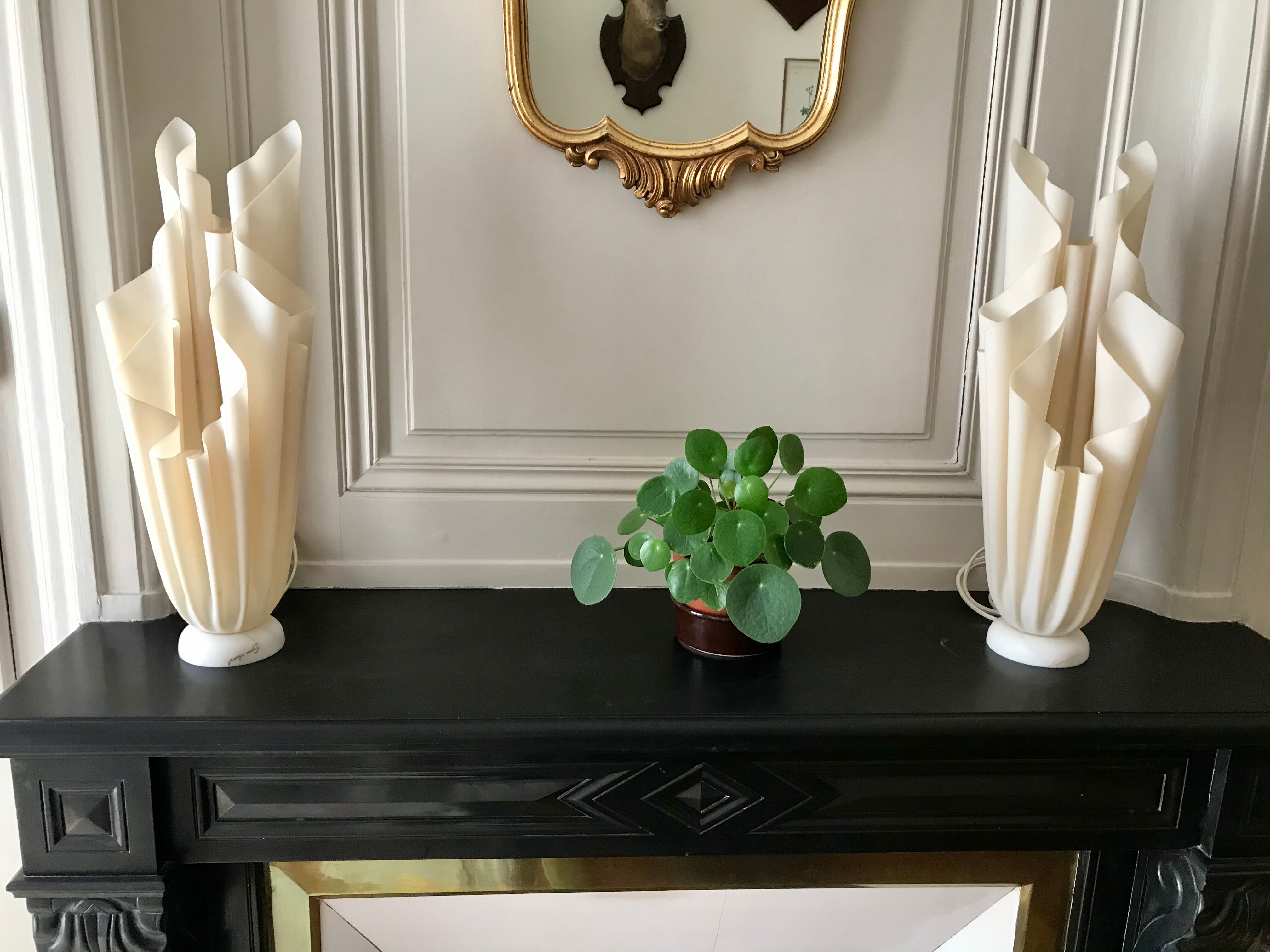 Pair of Georgia Jacob lamps