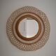 Round mirror rattan vintage 64 x 64 cm