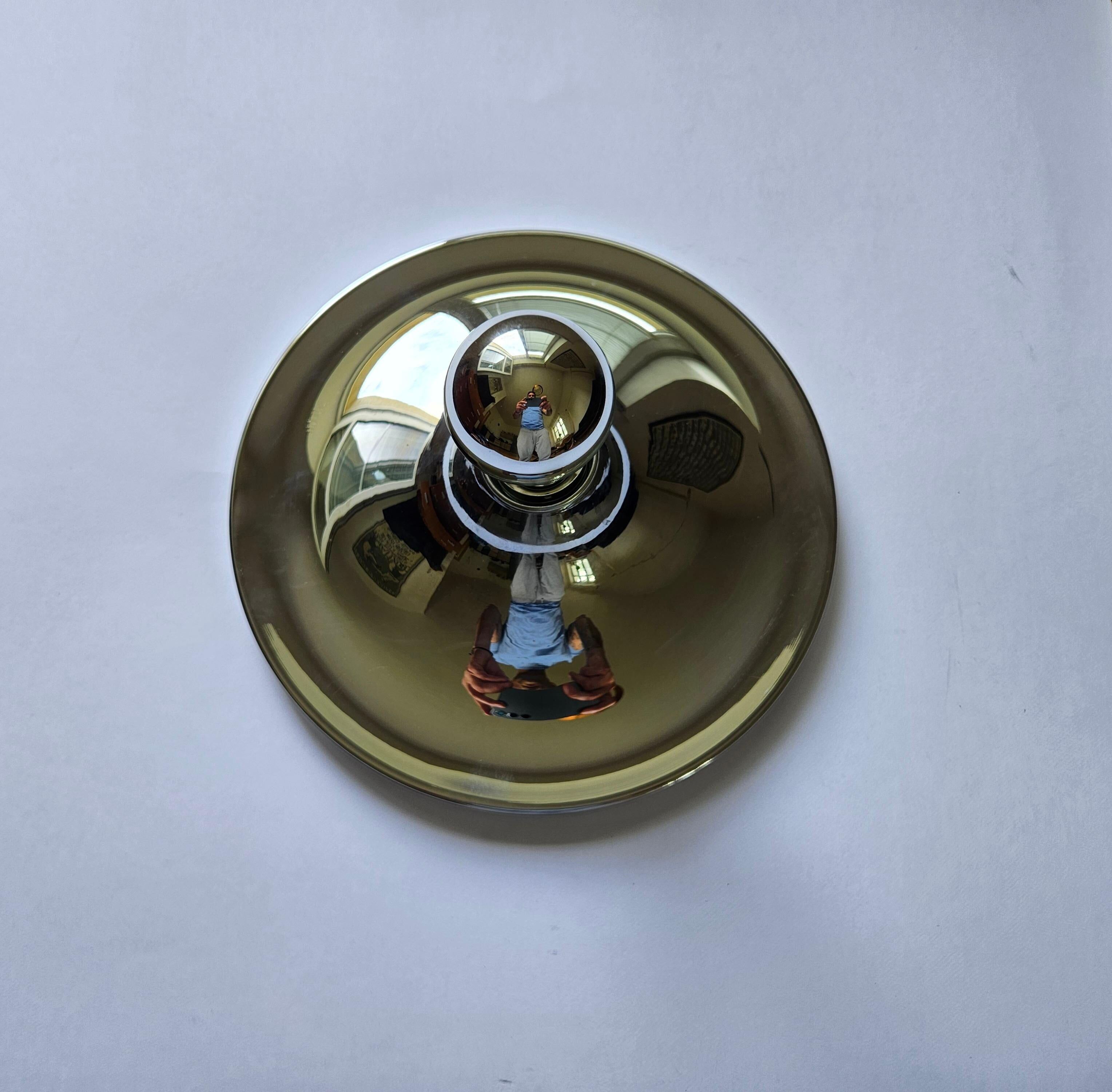 Chrome Ceiling or Wall Light by Charlotte Perriand, Sölken, 1960s