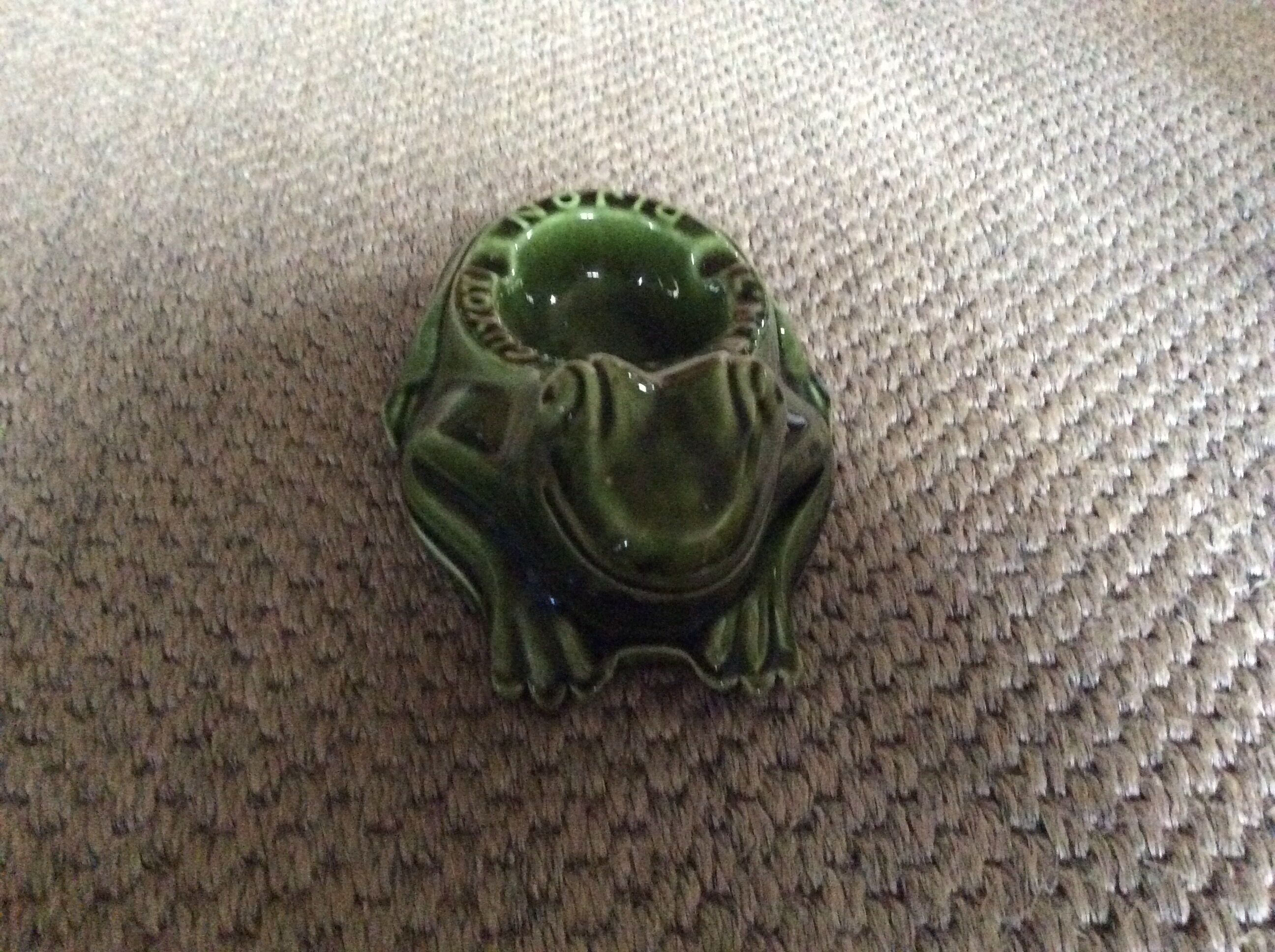 Frog ashtray