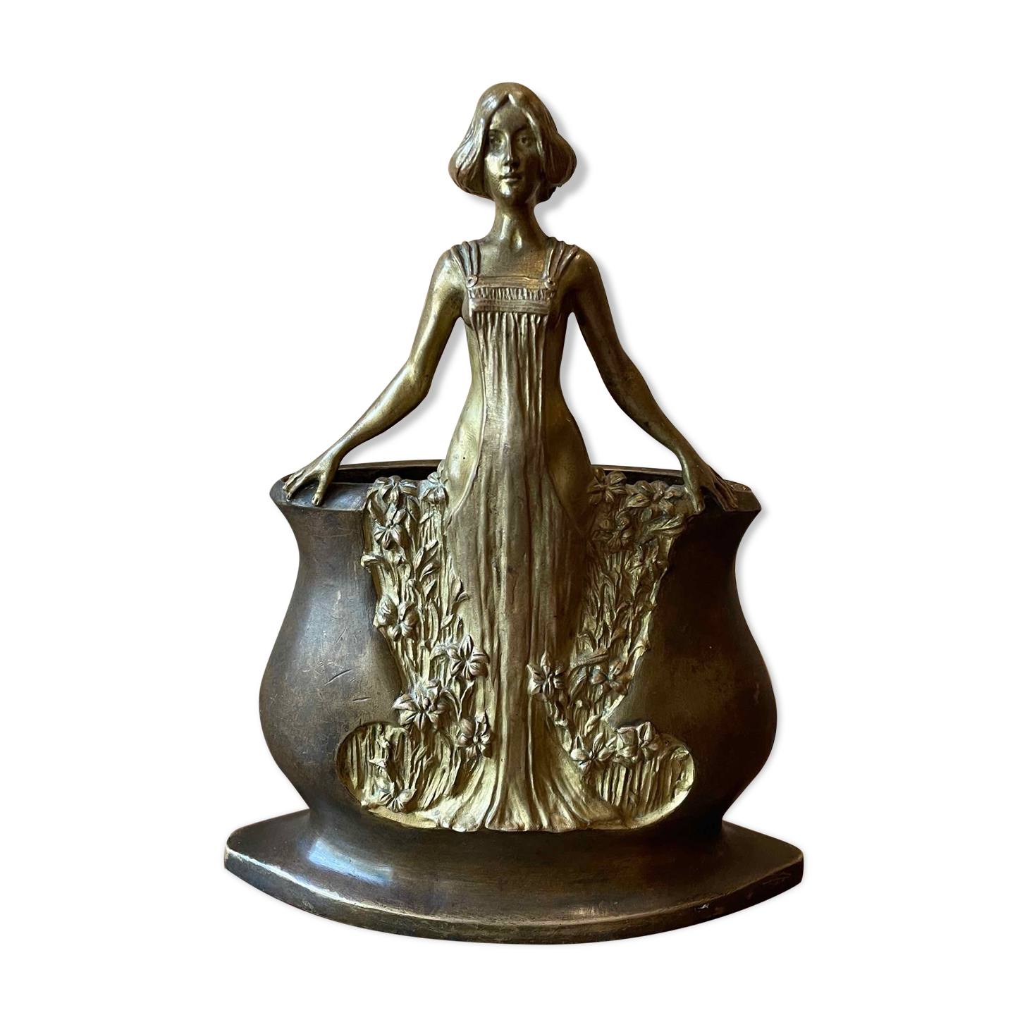 "Young Girl with Lilies" by Charles Korschann