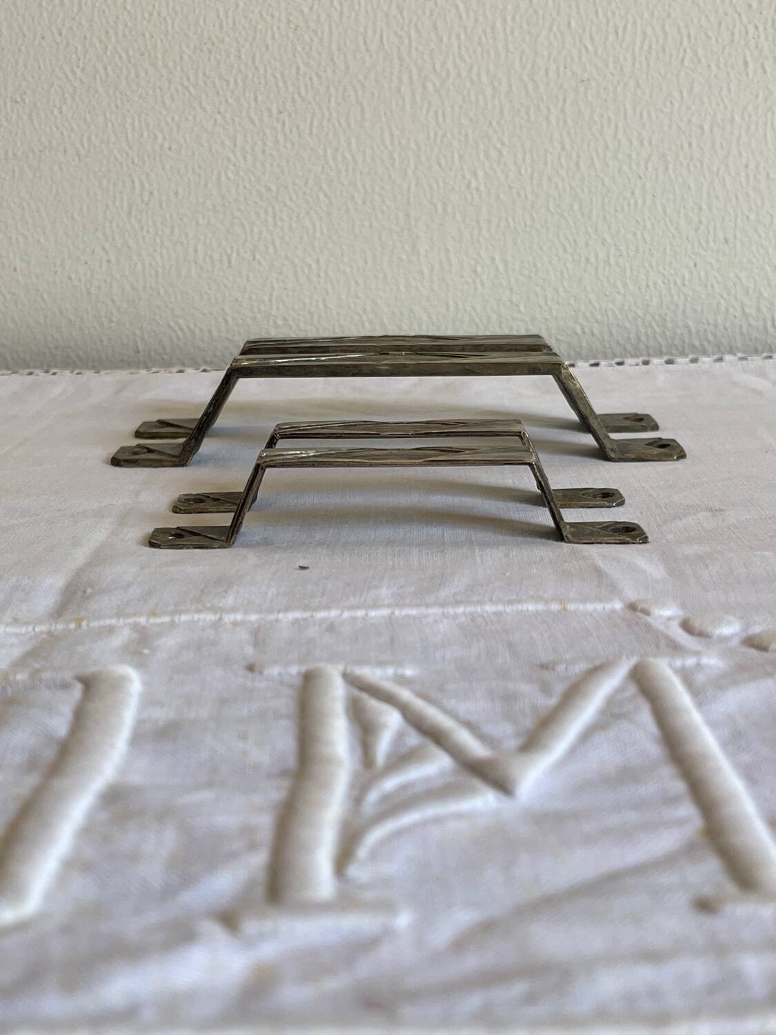 Set of 4 Art Deco handles