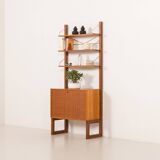 Poul Cadovius free standing wall unit for Cado, 1960s