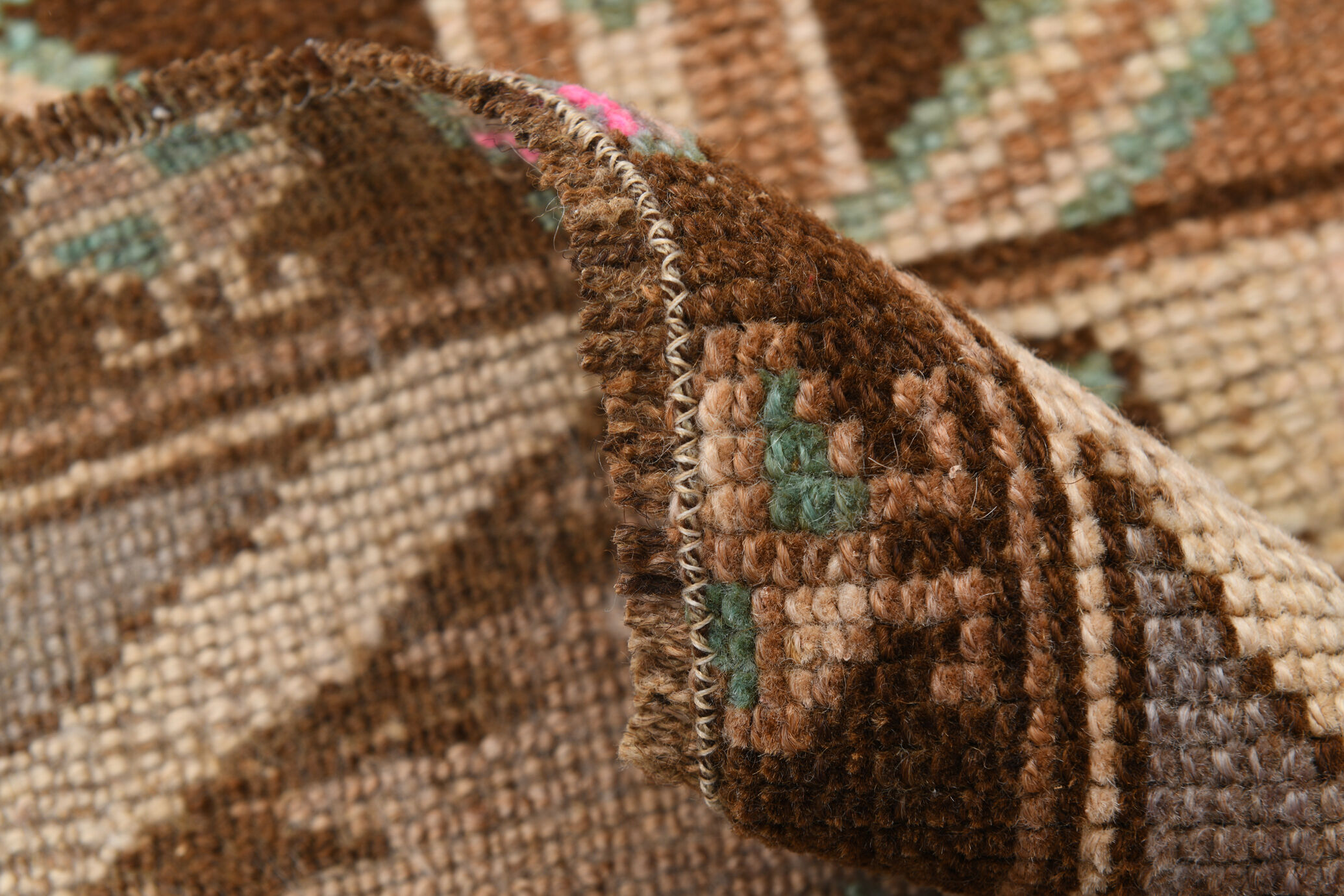 Brown Vintage Door Mat Rug
