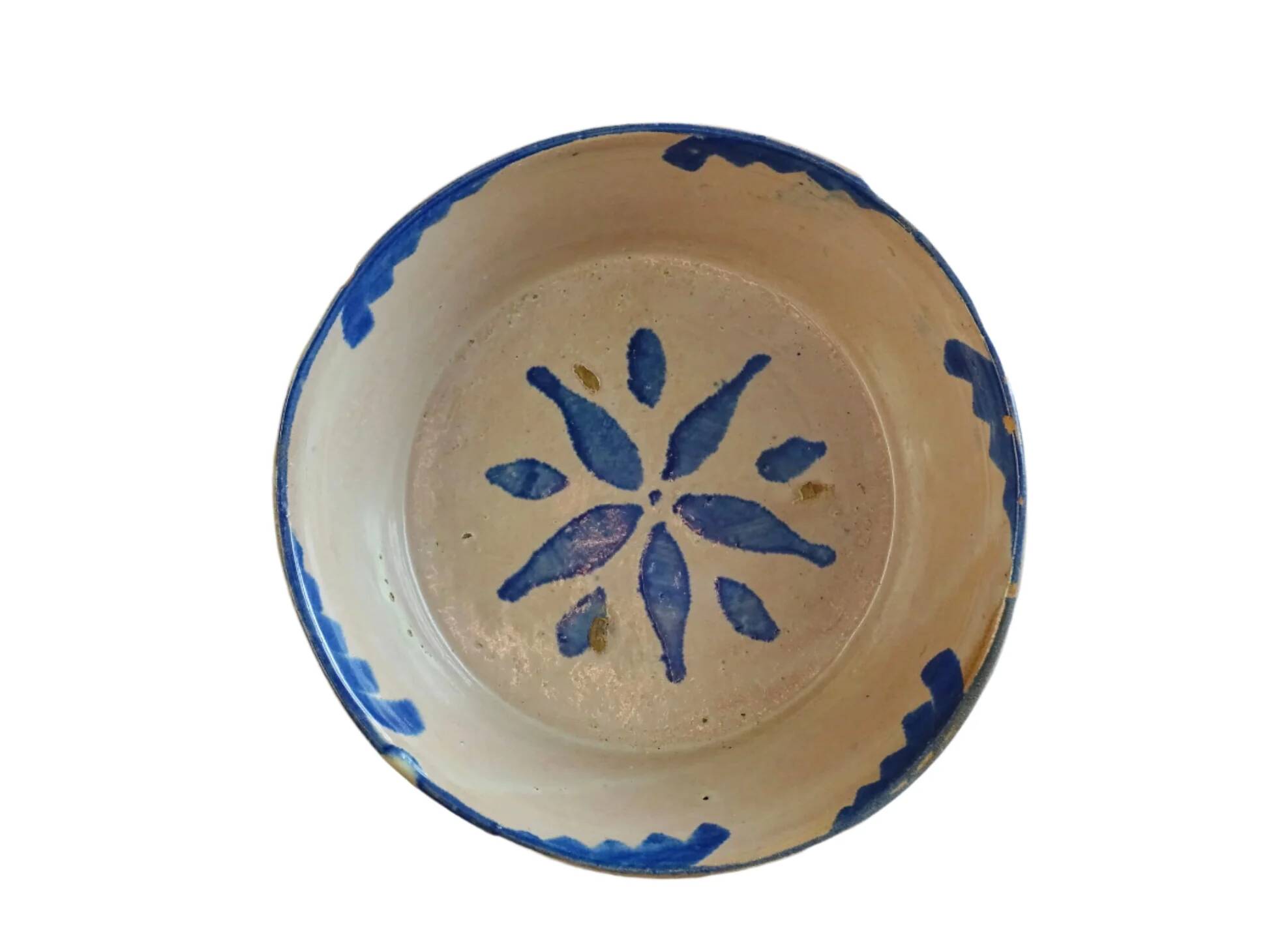 Lebrillo en céramique Fajalauza espagnole antique