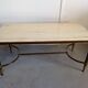 Marble and brass coffee table