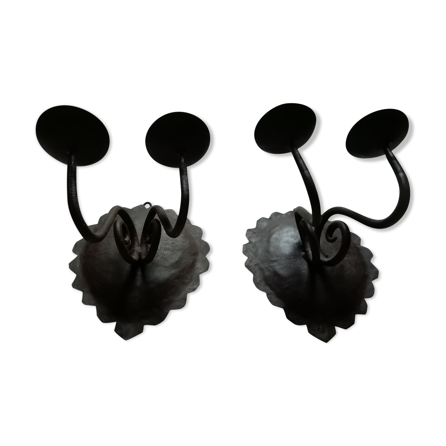 Set of 2 wall candle holders