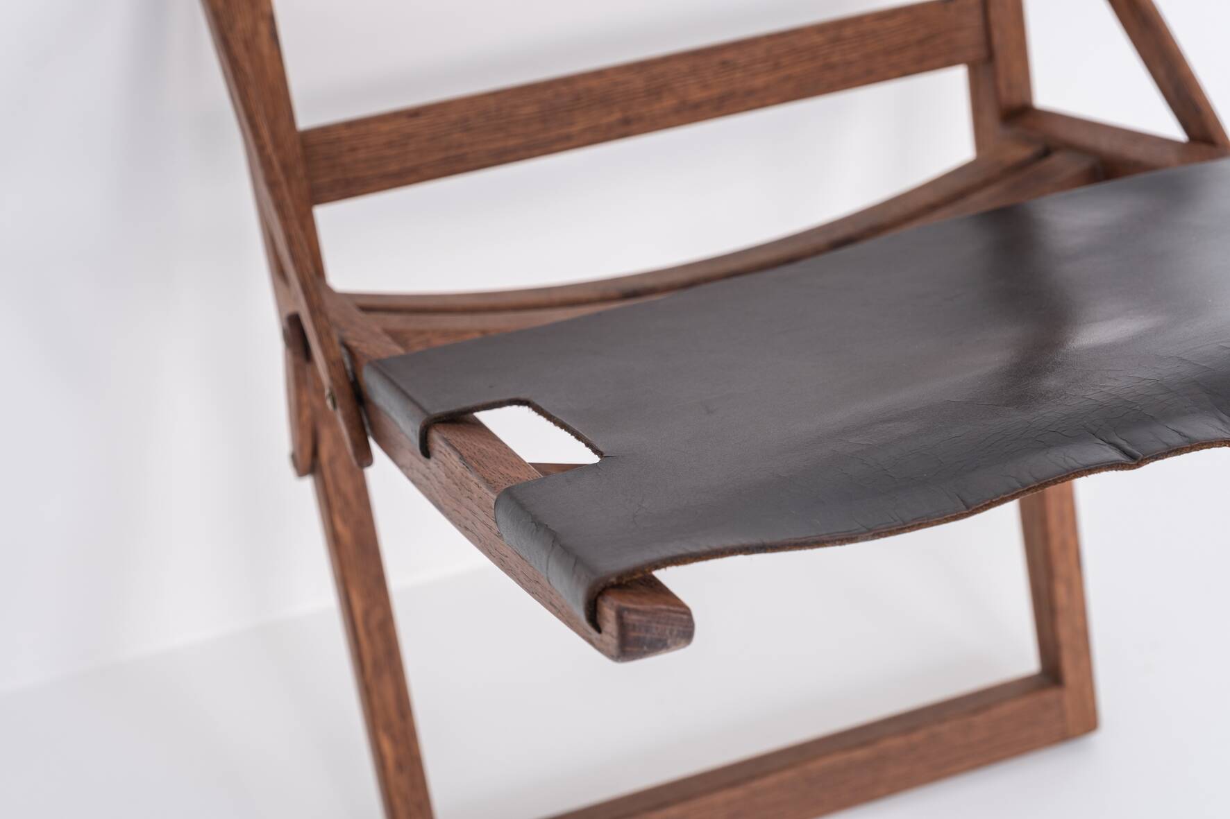 Tabouret pliant rare par Peter Hvidt & Orla Mølgaard-Nielsen pour Ludvig Pontoppidan, Danemark 1959