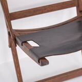 Rare folding stool by Peter Hvidt & Orla Mølgaard-Nielsen for Ludvig Pontoppidan, Denmark 1959