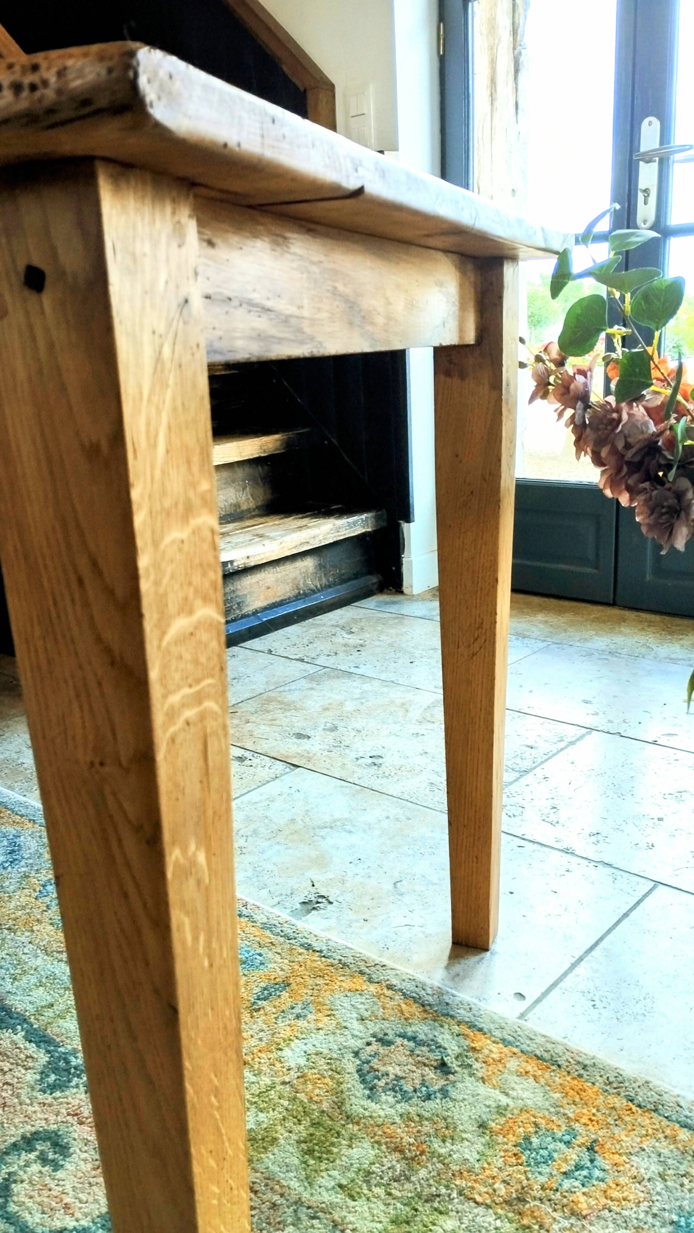 Farmhouse table 200 x 80 light oak