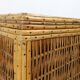 Coffee table or Chest in wicker, bamboo and wood of the 1960s Louis Sognot