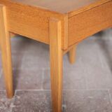 Vintage wooden bedside table, nightstand, side table, modernist.