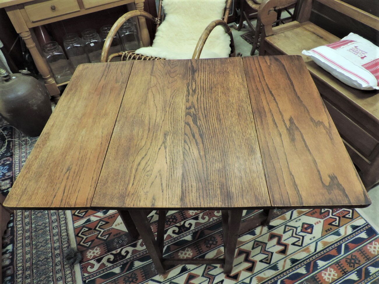 Oak gate leg table Herbert E. Gibbs