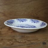 Vintage round hollow dish Sarreguemines Castle model