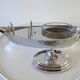 Vintage 60s stainless steel vinaigrette holder boat