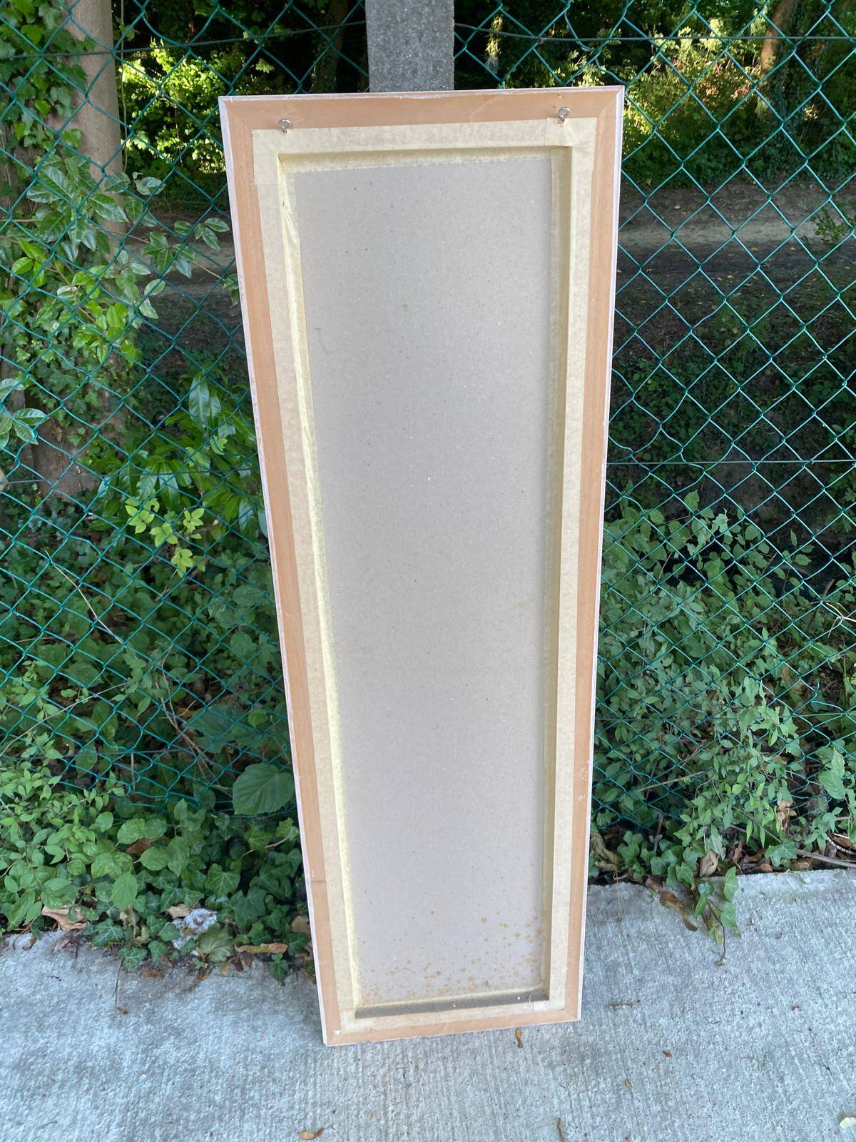 Art Deco flower mirror 130x40cm