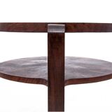 Round art deco coffee table, Czechoslovakia, 1950s