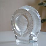 Golf crystal pocket emptier or paperweight by Nybro of Sweden