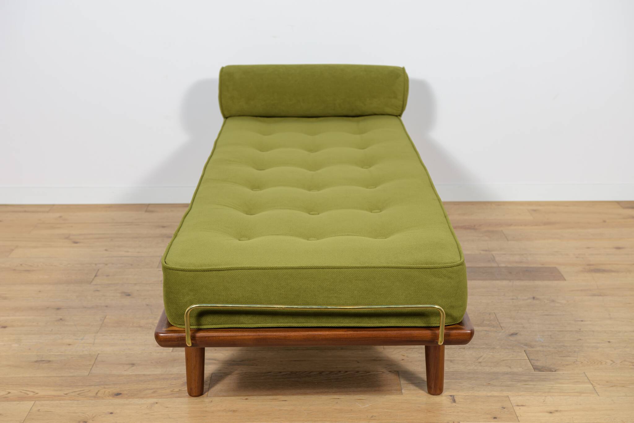 Modèle GE-19 de méridienne en teck, conçu par Hans J. Wegner pour Getama, Danemark, années 1950