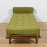 Modèle GE-19 de méridienne en teck, conçu par Hans J. Wegner pour Getama, Danemark, années 1950