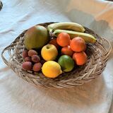 Vintage rattan basket