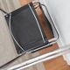 Set of 4 chrome tubular chairs